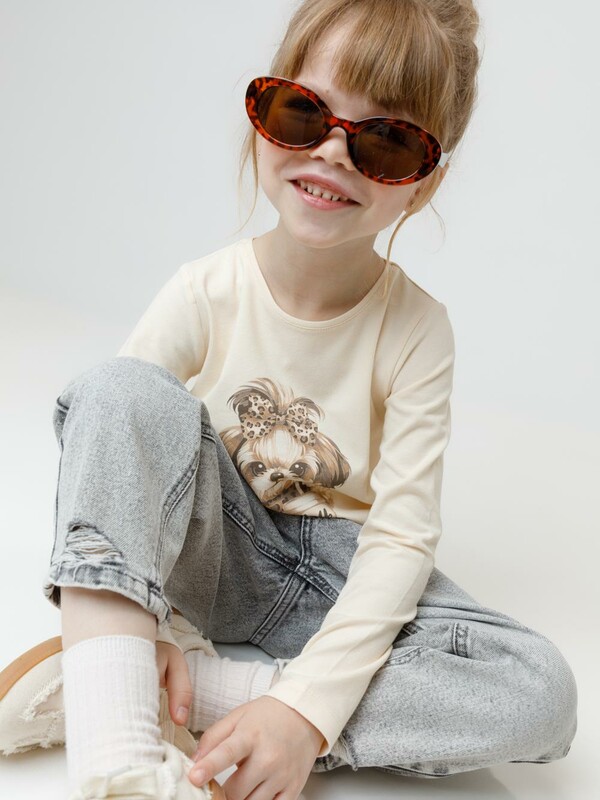 лонгслив (футболка дл.рукав) для дев